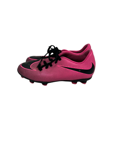 Used Nike Bravata Jr 1.5 Black And Pink Soccer Cleats 11692-s000144181