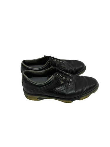 Used Foot Joy 53676 Mens 10.5 Golf Shoes Black 11692-s000144230