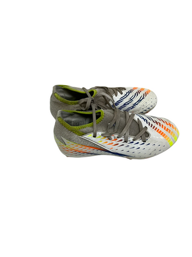 Used Adidas Predator Jr 2.5 White Soccer Cleats 11692-s000144400