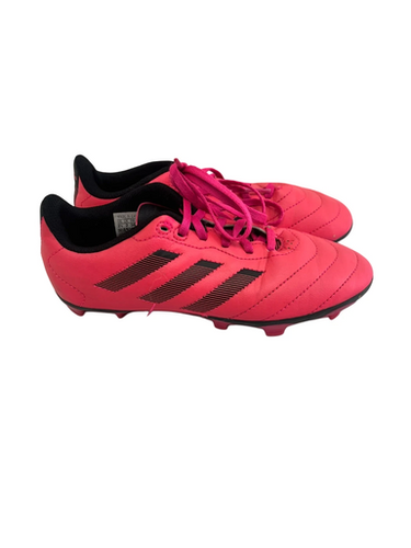 Used Adidas Goletto Jr 2.5 Soccer Cleats Black And Pink 11692-s000144455
