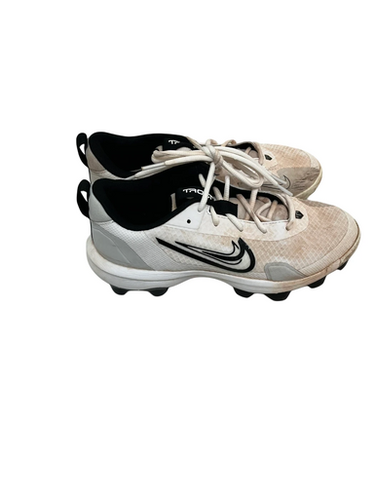 Used Nike Trout Jr 5.5 Bb Sb Cleats White Grey 11692-s000144900