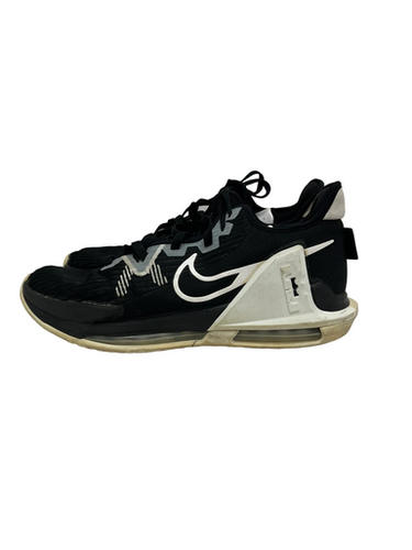 Used Nike Lebron Witness 6 Mens 13 Basketball Shoes Black White 11692-s000146303