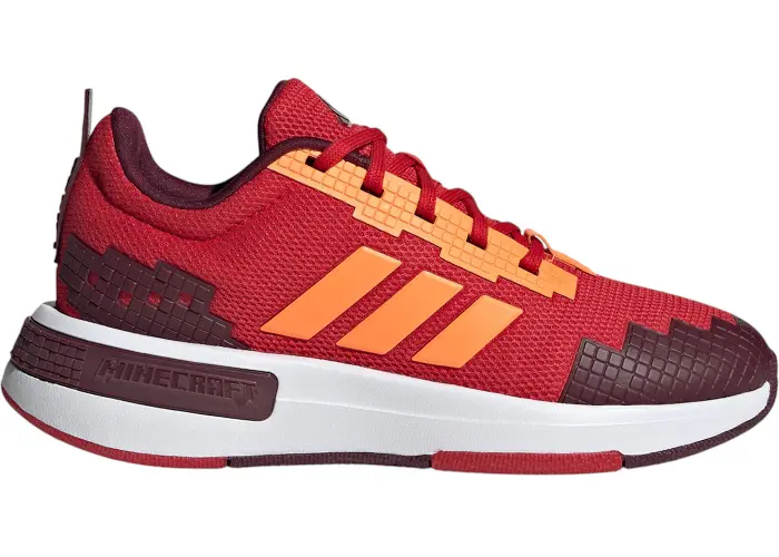 Size 5Y - adidas Pro Minecraft Better Scarlet Lucid Orange (GS) JR1968