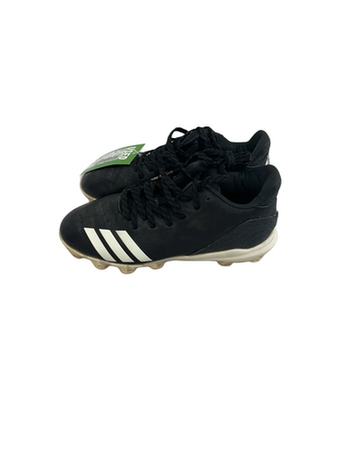 Used Adidas Icon 4 Md Jr 2 Bb Sb Cleats Black And White 11692-s000138760