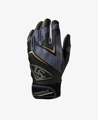 New Louisville Slugger Genuine V2 Youth Md Black Batting Gloves 11692-hbxwb5730801m