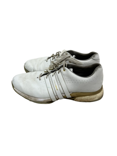 Used Adidas Tour 360 Mens 10 Golf Shoes White 11692-s000142533
