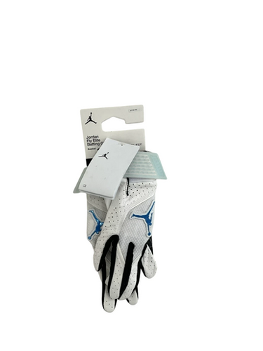 New Jordan Fly Elite Adult Md Bb Sb Batting Gloves White 11692-s000142579