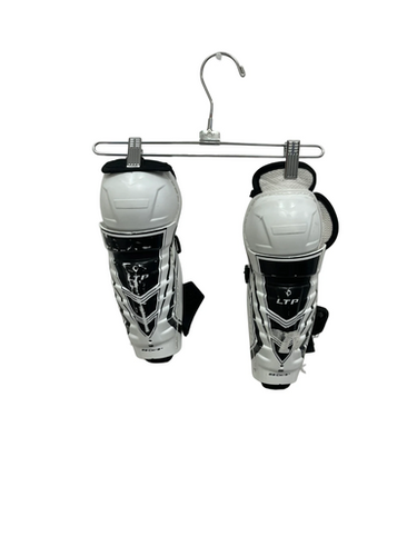 Used Ccm Ltp Youth 9" Shin Guards Black And White 11692-s000142607