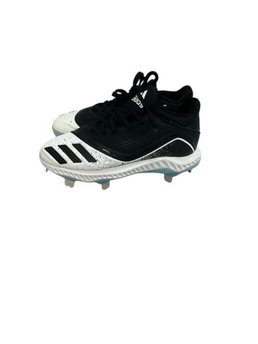 Used Adidas Icon V Bounce Metal Womens 5.5 Metal Sb Cleats Black And White 11692-s000142641