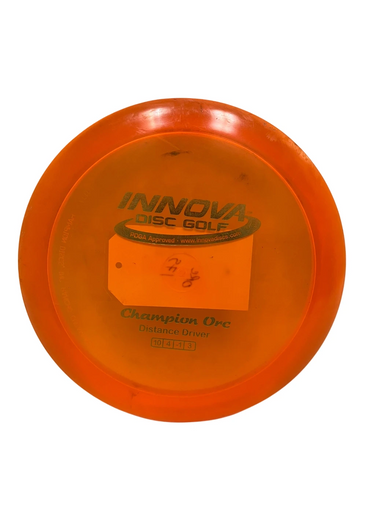Used Innova Champion Orc 175g Disc Golf Driver Orange 11692
