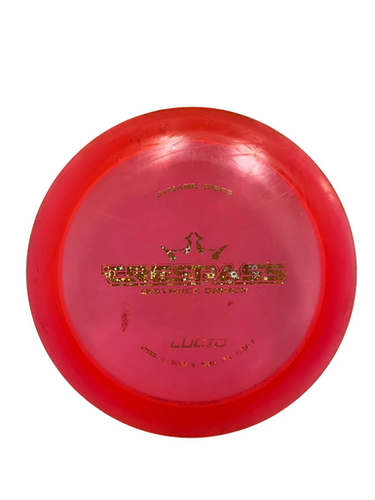 Used Dynamic Discs Lucid Trespass 174g Disc Golf Driver Red 11692-s000145550