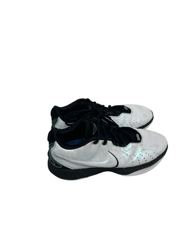 Used Nike Lebron 21 Mens 10 White And Black Basketball Shoes 11692-s000145601