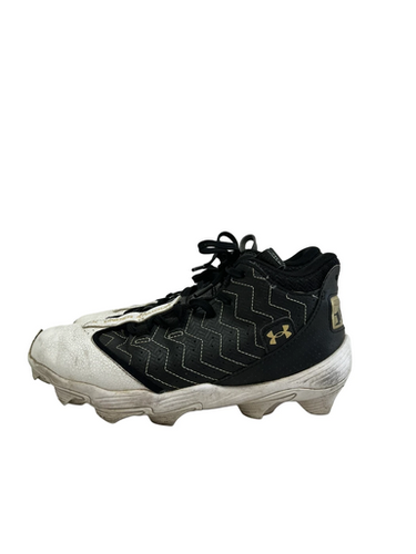 Used Under Armour Harper Jr 5 Bb Sb Cleats Black And White 11692-s000148381