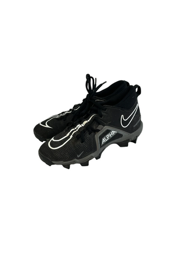Used Nike Alpha Menace Shark Jr 4 Fb Cleats Black 11692-s000148414