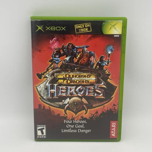 Dungeons & Dragons Heroes (Microsoft Xbox, 2003) CIB Complete W/ Manual - CLEAN