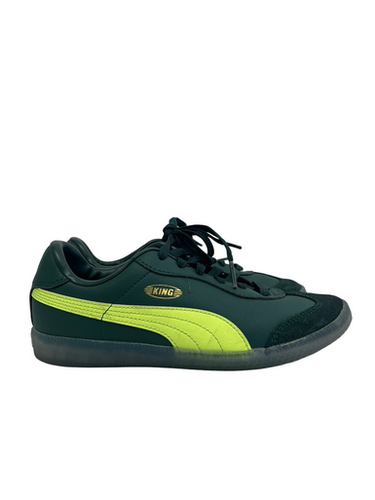 Used Puma King Junior 5 Soccer Indoor Shoes Green 11692-s000149982