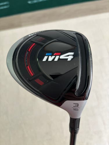 Men's TaylorMade M4 Right Handed Fairway Wood Stiff Flex 3 Wood Graphite Shaft (Used)