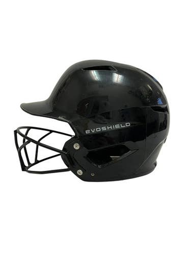 Used Evoshield Xvt Gloss Intermediate Batting Helmet W Mask Black 11692-s000151160