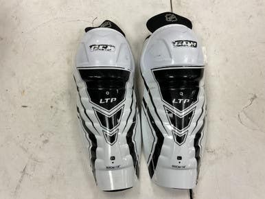 Used Ccm Ltp Junior Shin Guards White And Black 12" 11855-s000204500