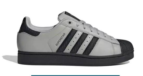 Size 10.5 - adidasSuperstar II 'Grey Black JQ3183