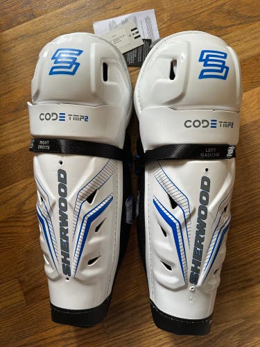 Senior Sherwood Code TMP 2 15" Shin Pads (New)