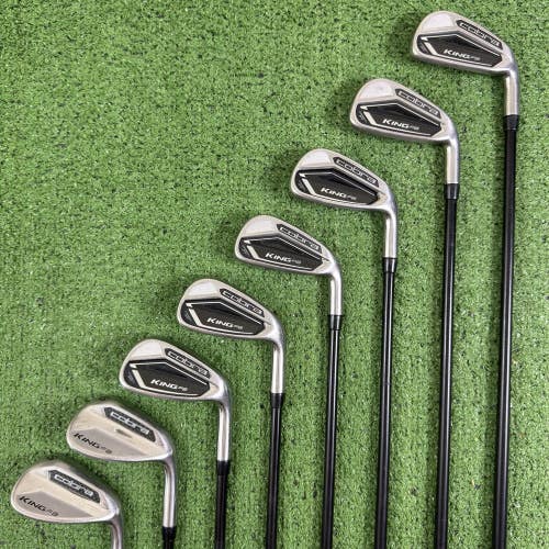 Cobra King F8 Carbon FT Iron Set 5-PW GW SW Superlite 60 Regular Flex Graphite
