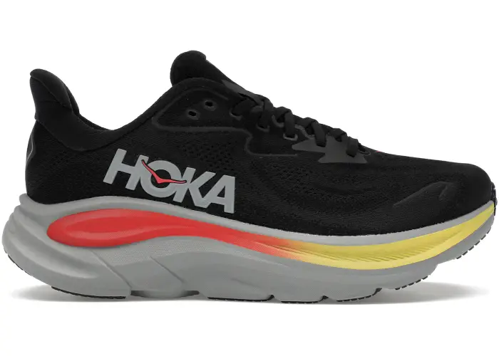 Size 9 - Hoka One One Clifton 10 Black Galactic Grey 1162030-BKGL
