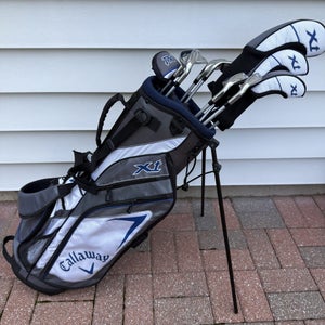 Callaway XT Golf Set Youth 58”-69” 10 Clubs Driver Wood Hybrid Irons Putter Bag