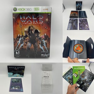 Halo Wars Limited Edition Xbox 360 Steelbook CIB W/ Original Receipt *NEAR MINT*