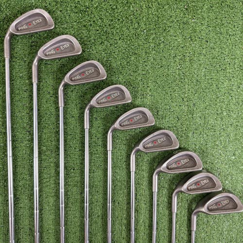 Ping Eye 2 Plus Iron Set 3-PW SW Red Dot K-Shaft Steel  Left Handed -1/2 Short