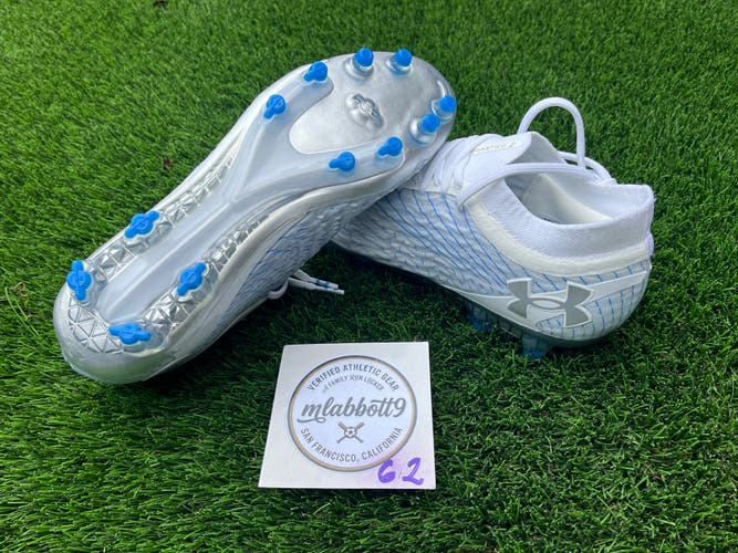 Under Armour Magnetico Elite 5 FG Cleats - Titan Gray/Atlantis Blue - Women's 11 / Men's 10 - NEW