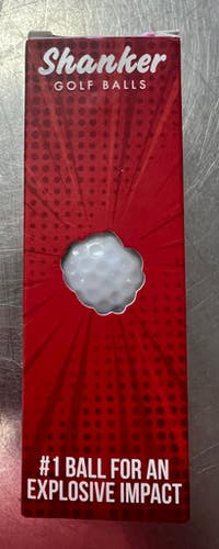 Used Shanker Golf Balls 3 Ball - Golf Ball Sleeve 11497-s000158248
