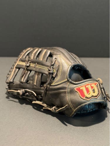 Rare Japanese Wilson Staff D8 model LH Outfield Baseball Glove 12.5" (Used)