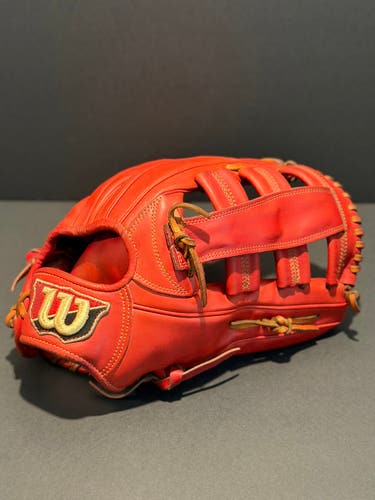 Rare Japanese Wilson Staff 75 model RH Outfield Baseball Glove 12.75" (Used)