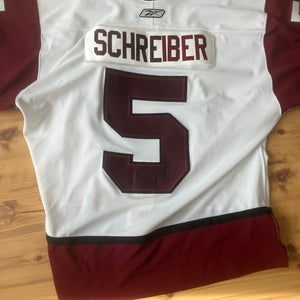 Union College Hockey #5 Schreiber Game Worn / Team Issued Reebok Jersey NCAA ECAC