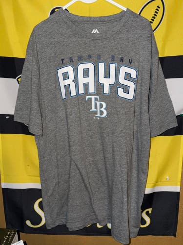 Majestic Fanatics MLB Baseball Tampa Bay Rays Graphic T Shirt Men’s Size XL