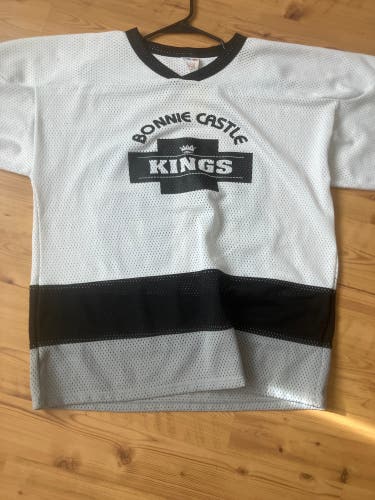 Bonnie Castle Kings Hockey Jersey Adult White Black Men’s League Practice Jersey