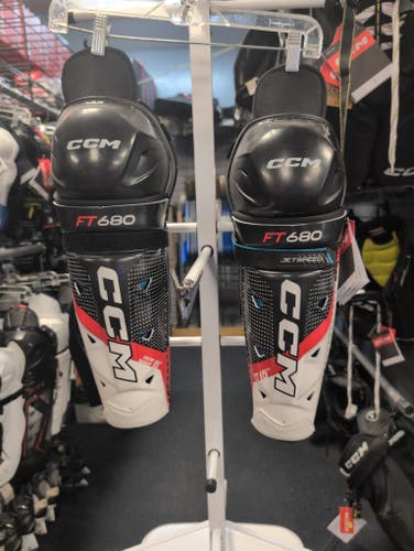 Senior CCM JetSpeed FT680 15" Shin Pads (New)