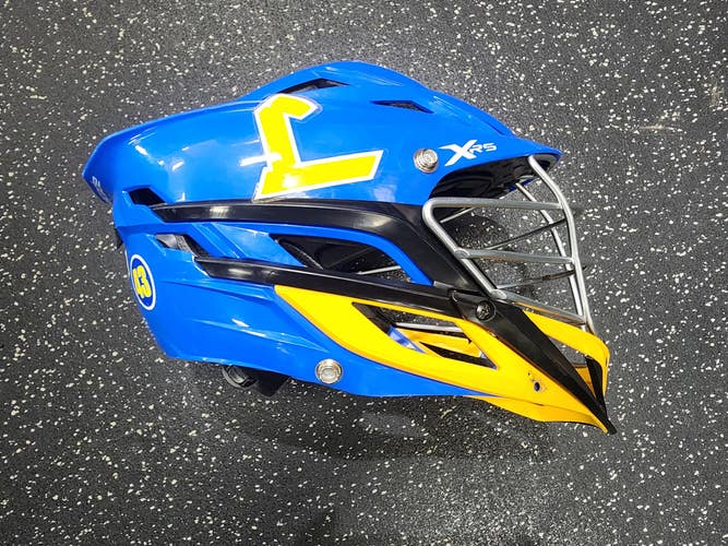 Used Cascade XRS LOYOLA Lacrosse Helmet Royal Blue One Size Fits Most - S000040155