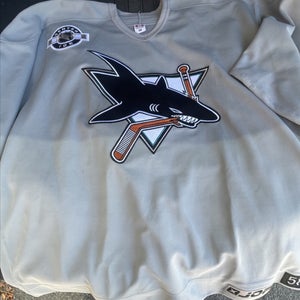 Grey Jofa San Jose Sharks Hockey Jersey size 58