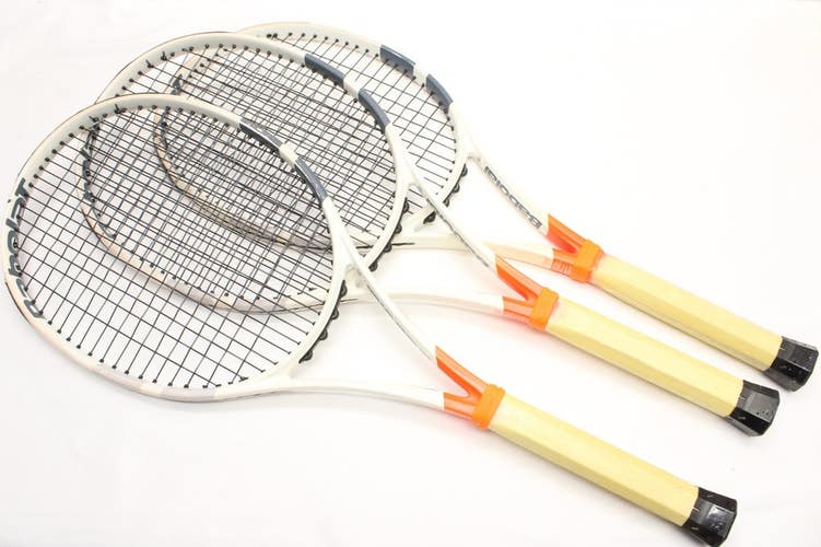 *READ* THREE 2016 BABOLAT PURE STRIKE 16X19 TENNIS RACQUETS (4 1/4) WELL USED