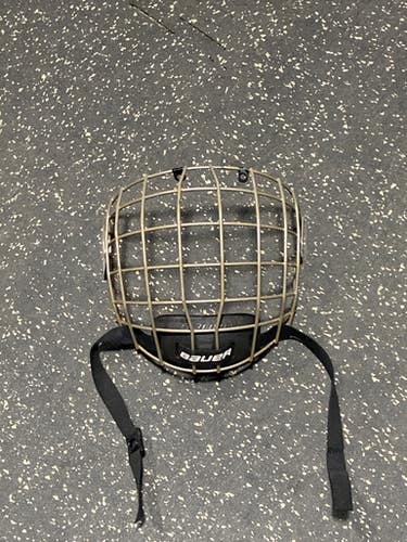 Used Bauer Hockey Wire Mask Grey Md 11472-s000136433