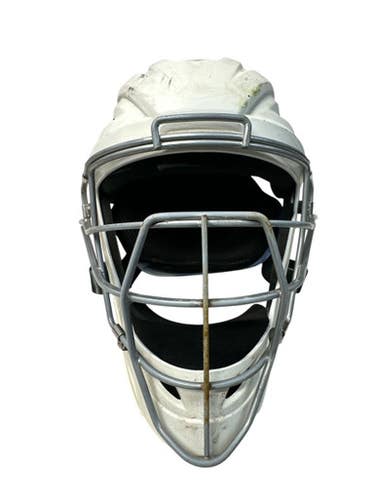 Used Allstar Catchers Helmet W Mask Catchers Helmet W Mask White Sm 11835-s000208645