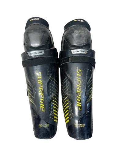 Used Bauer Bauer Supreme 16in Shinguard Senior Shin Guards Black 16" 11835-s000208780
