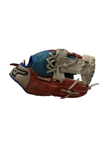 Used Mizuno Power Close Prospect 11” Rh Throw Glove - White Royal Red 11835-s000200848
