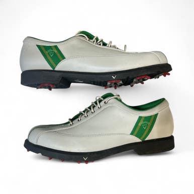 Used Callaway Mens Golf Shoes Green And White Senior 8.5 11873-s000219640