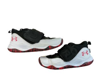 Used Under Armour Basketball Shoes M Black And White Senior 7 11873-s000240250