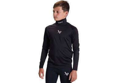 New Bauer Youth Sm Long Sleeve Neckprotect Hockey Neck Guard Shirt 11873-bar1059578bkythsm