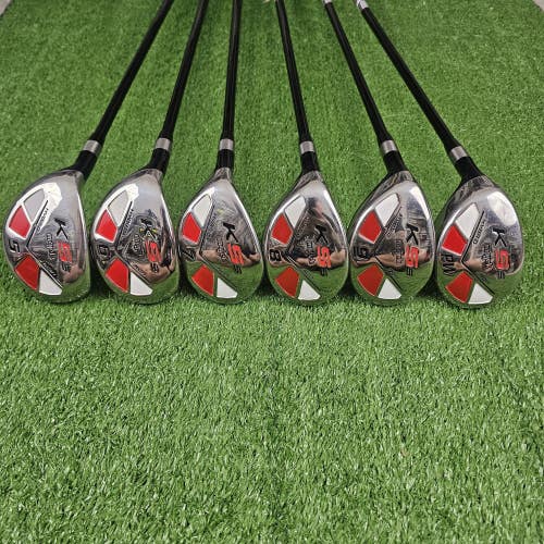 Majek K5s Hybrid Iron Set 5-PW Senior Flex Graphite Left Handed LH New Grips