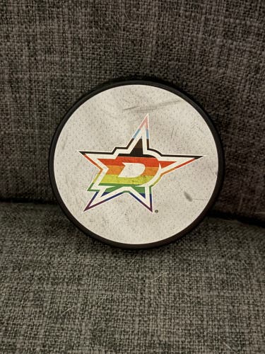 Dallas Stars NHL Pride Night Souvenir Hockey Puck